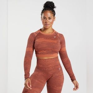 SOLD Gymshark Gym Shark Adapt Camo Workout Leggings amd Lace Up Top Two Piece M